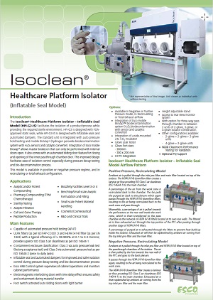 Healthcare Platform Isolator (Inflatable Seal Model) Brochure
