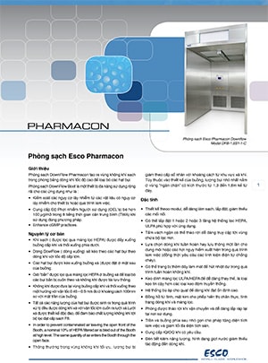 Pharmacon™ Downflow Booth Brochure​ (Veitnamese)​